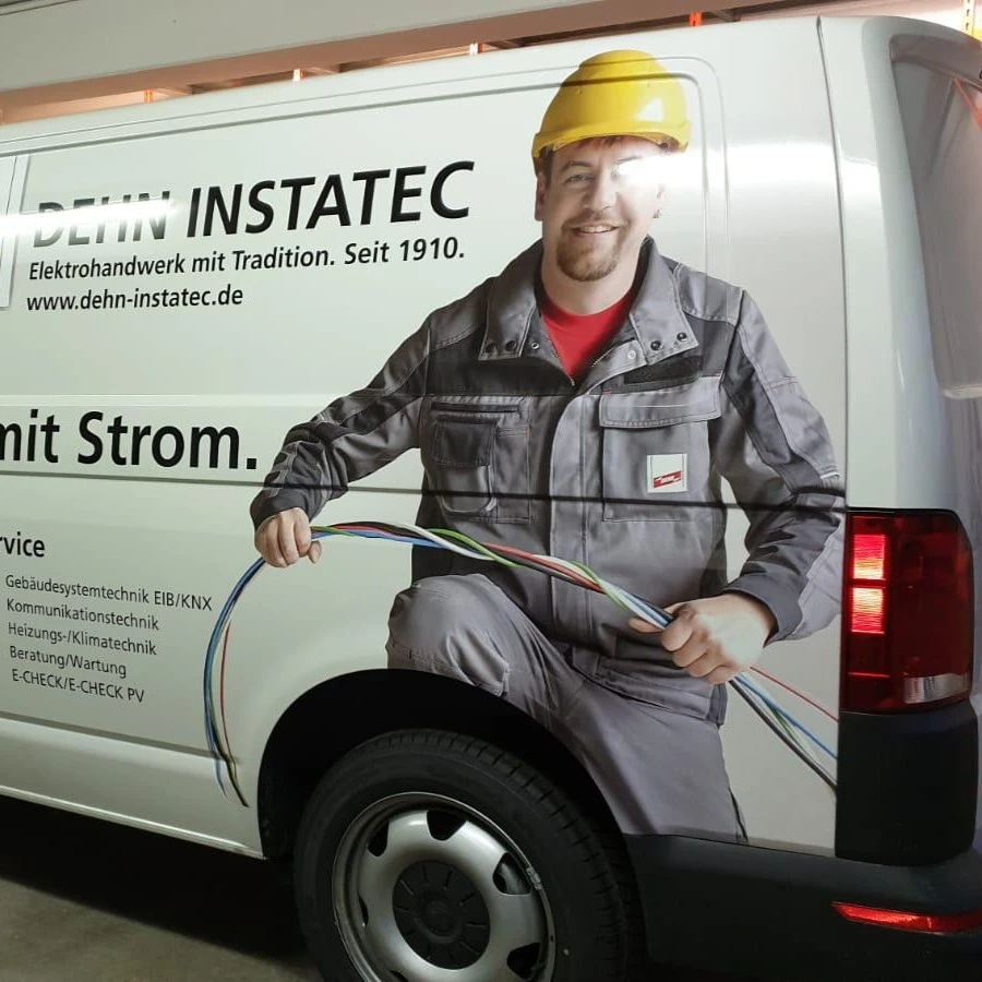 VW Transporter "Dehn Instatec Elektrohandwerk" Fotofolierung